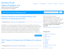 Tablet Screenshot of amateurfunk-oberschwaben.de